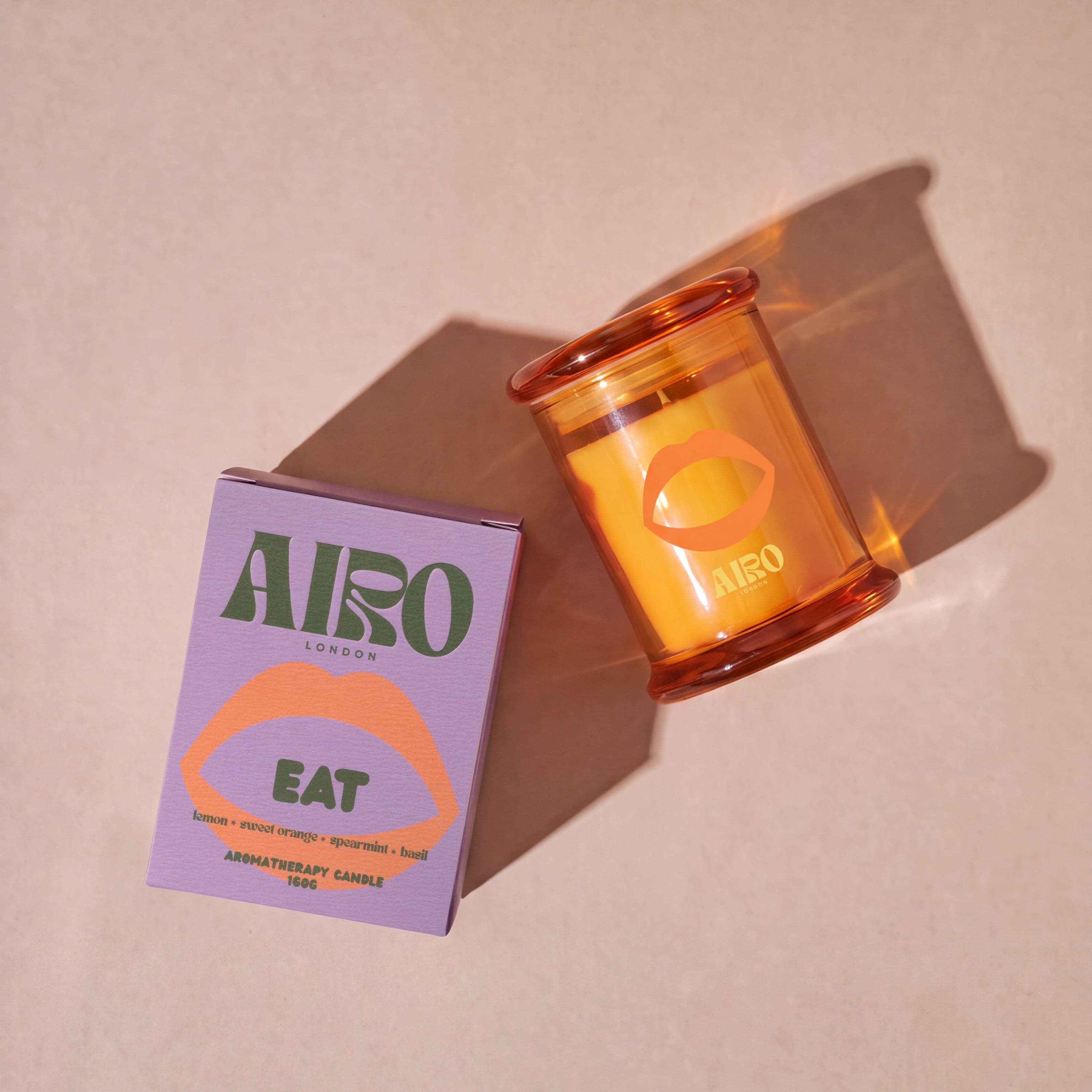 The Deodoriser Candle and its box, seen from above